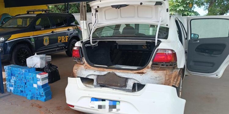 PRF apreende mercadorias estrangeiras em Nova Andradina