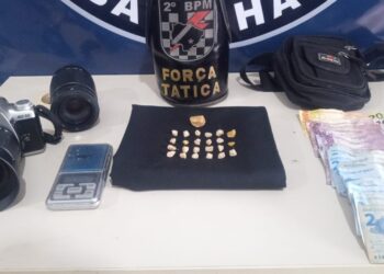 Polícia Militar em Três Lagoas apreende autor de tráfico de drogas