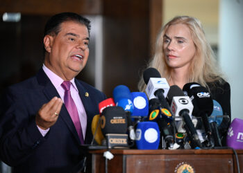 Presidente da Comissão de Relações Exteriores (CRE), senador Nelsinho Trad (PSD-MS), concede entrevista.