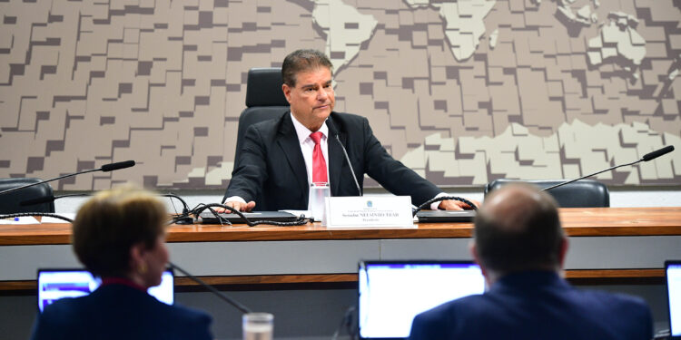 Senador Nelsinho Trad (PSD-MS) é eleito presidente da Comissão de Relações Exteriores e Defesa Nacional (CRE).
