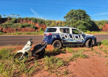 Motoneta é localizada abandonada pela Polícia Militar em Nova Andradina
