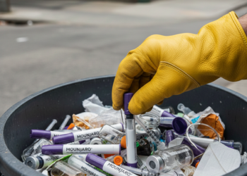 Descarte irregular de seringas de Mounjaro preocupa Nova Andradina
