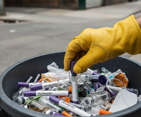 Descarte irregular de seringas de Mounjaro preocupa Nova Andradina