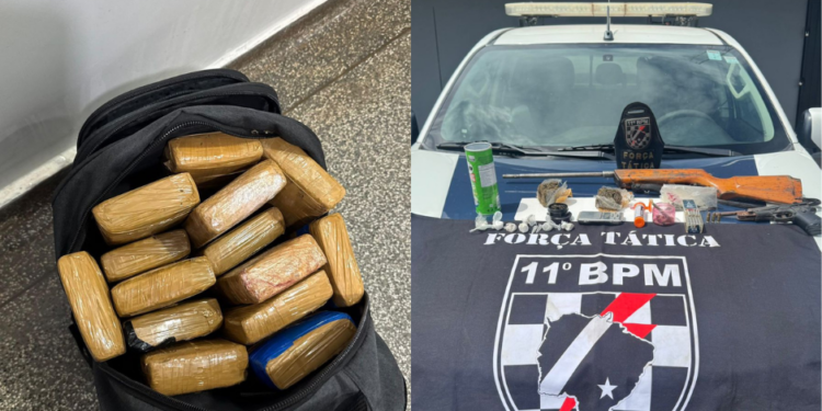 Força Tática do 11º BPM intensifica combate ao tráfico e retira armas e drogas de circulação em Jardim
