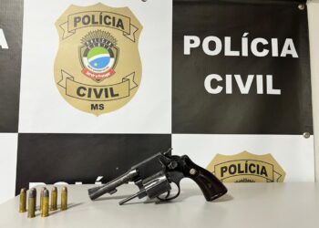 Homem é preso por posse irregular de arma após cumprimento de mandado judicial em Naviraí