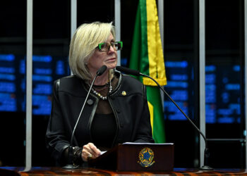 Em discurso, à tribuna, senadora Margareth Buzetti (PP-MT).