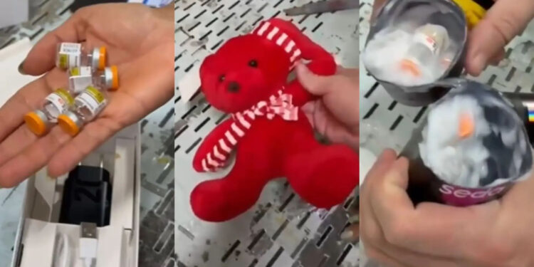 Ursinho de pelúcia esconde Mounjaro contrabandeado em MS