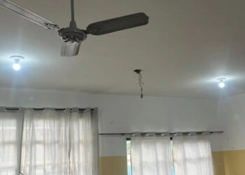 Ventilador cai em sala de aula e estudante fica ferido em Campo Grande