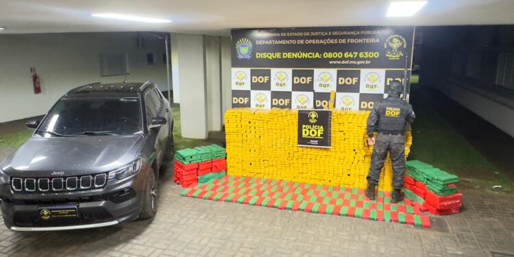 Grande apreensão: Mais de 1,2 tonelada de maconha é encontrada em Amambai