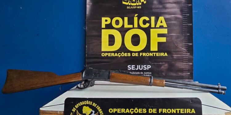 DOF apreende arma de fogo em abordagem em Jardim