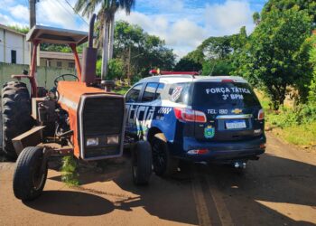 Força Tática recupera trator furtado em Dourados