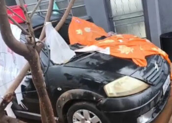 Carro que arrancou perna de mulher é encontrado escondido em Campo Grande