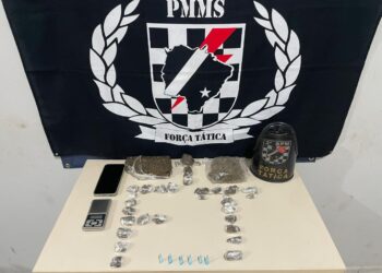 Polícia Militar em Três Lagoas apreende entorpecentes e realiza a prisão de autor de tráfico de drogas