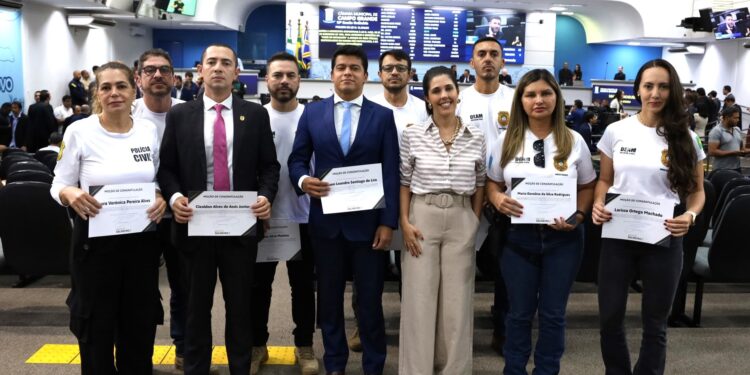Policiais Civis recebem Moção de Congratulação da Câmara Municipal de Campo Grande
