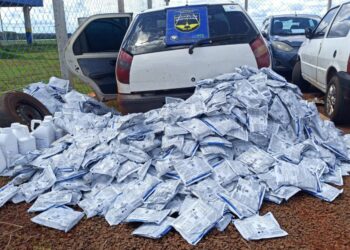 Polícia intercepta carga de agrotóxicos ilegais na MS-164