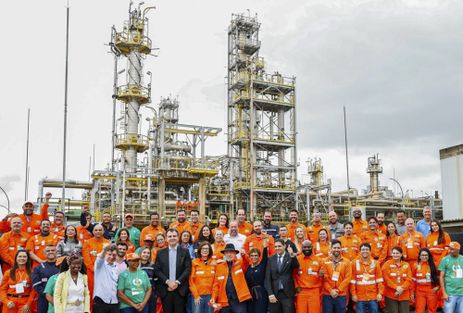 Betim (MG), 20/03/2026 - Presidente da República, Luiz Inácio Lula da Silva, durante visita às instalações da Regap, no Distrito Industrial Paulo Camilo Sul. Foto: Ricardo Stuckert/PR