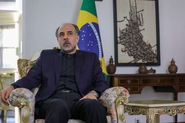 Brasília (DF) 30/03/2026 O embaixador do Irã, Abdollah Nekounam Ghadiri, durante entrevista exclusiva à Agência Brasil Foto: Fabio Rodrigues-Pozzebom/ Agência Brasil