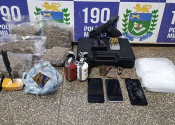 Operação Saturação em Ponta Porã: PMMS apreende pistola, granadas de efeito moral e drogas no primeiro dia da ação