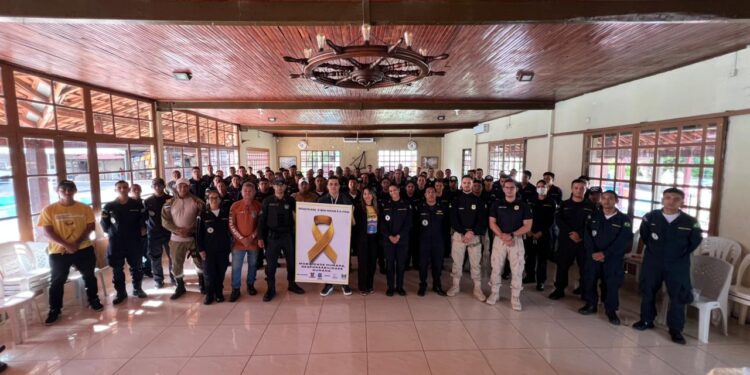 Polícia Militar, PRF, DETRAN-MS e CETRAN-MS participam de palestra sobre trânsito para militares da Marinha em Ladário