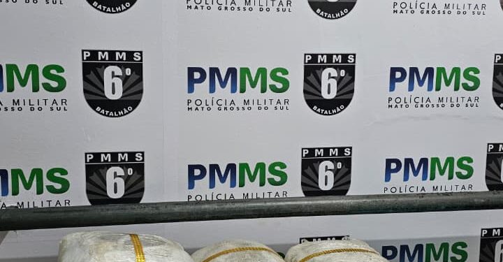 Polícia Militar apreende mais de 11 kg de maconha durante fiscalização em Corumbá