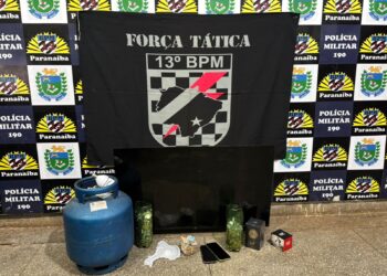 Polícia Militar desarticula ponto de venda de drogas e apreende munição em Paranaíba