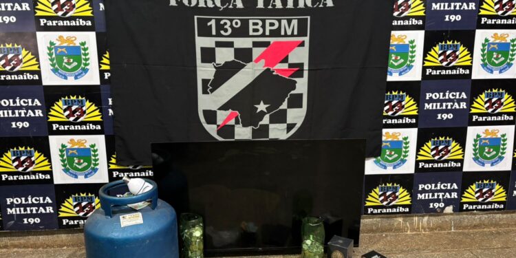 Polícia Militar desarticula ponto de venda de drogas e apreende munição em Paranaíba