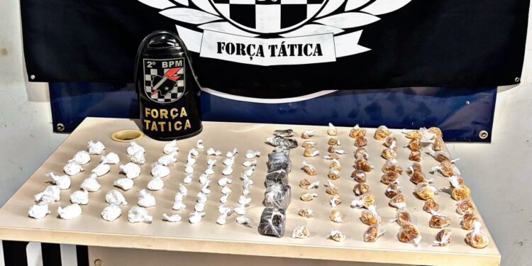 Polícia Militar em Três Lagoas realiza apreensão de autores de tráfico de drogas