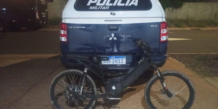 Polícia Militar em Três Lagoas recupera bicicleta elétrica roubada e apreende adolescente infrator por receptação