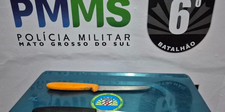 Polícia Militar prende autor por ataques violentos contra familiares em Corumbá.