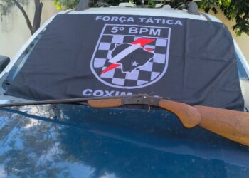 Polícia Militar prende homem por porte ilegal de arma e ameaça em Coxim