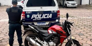Polícia Militar recupera motocicleta furtada em Corumbá