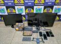 Polícia Militar recupera objetos furtados e detém dois suspeitos por furto e receptação em Paranaíba