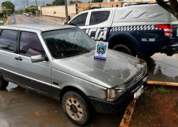 Polícia Militar recupera veículo furtado em Sonora