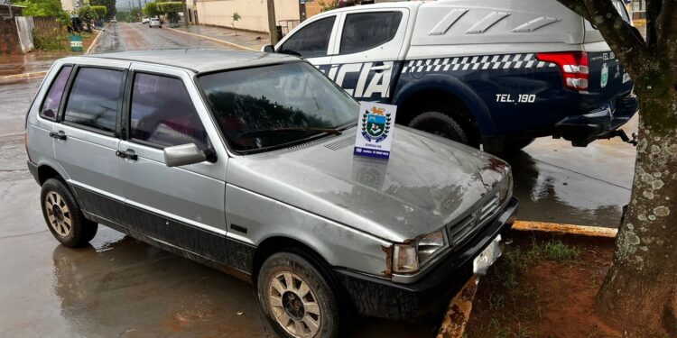 Polícia Militar recupera veículo furtado em Sonora