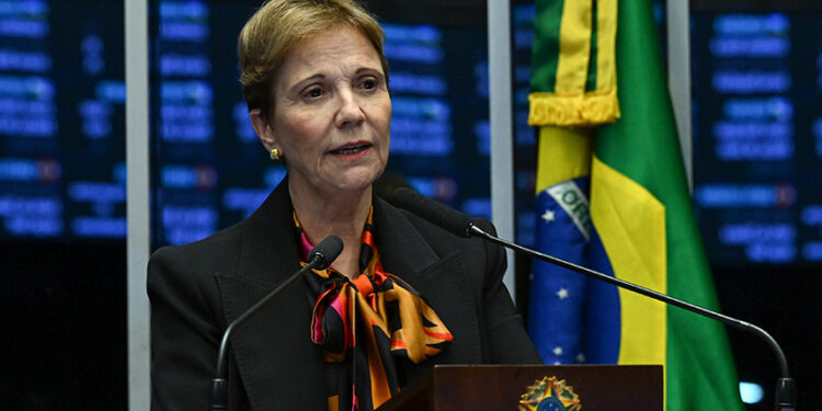 Em discurso, à tribuna, senadora Tereza Cristina (PP-MS).