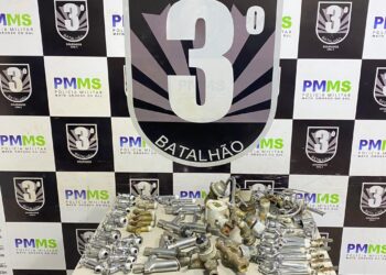 3º BPM recupera materiais furtados de escolas em Dourados e prende foragido