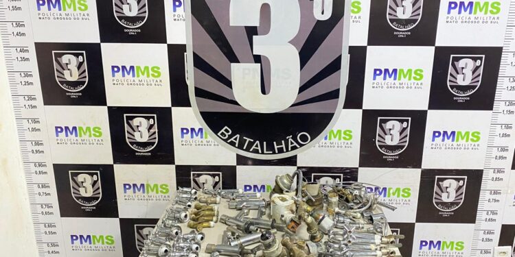 3º BPM recupera materiais furtados de escolas em Dourados e prende foragido