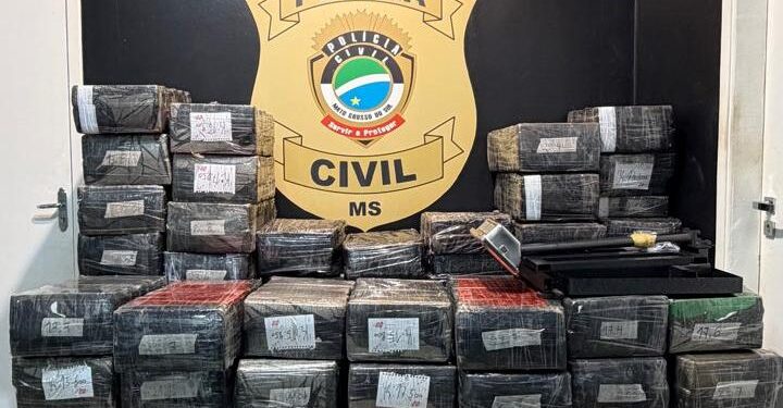 Polícia Civil apreende 1.600 kg de maconha e recupera veículo furtado em Mundo Novo