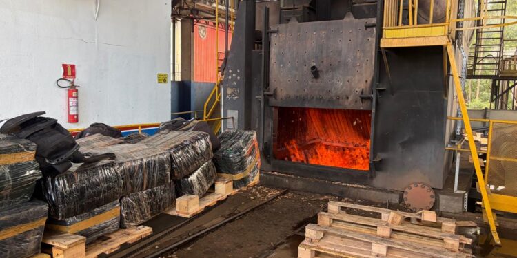 Polícia Civil incinera aproximadamente 1 tonelada de drogas em Itaquiraí