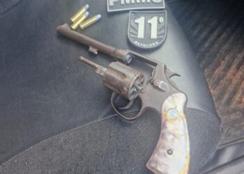 Polícia Militar apreende arma de fogo e droga durante abordagem em Guia Lopes da Laguna