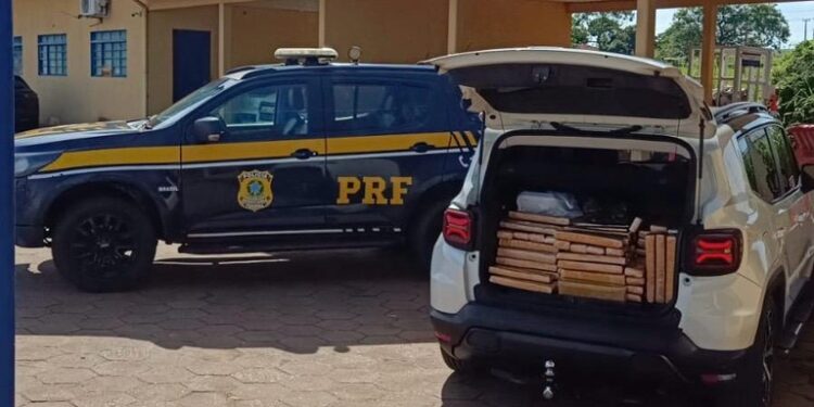 PRF apreende 368 kg de maconha em Bataguassu
