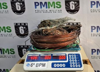 Ação Conjunta: Polícia Militar, Polícia Civil, Guarda Municipal e Coordenadoria de Fiscalização de Posturas Realizam Operação de Fiscalização, Prevenção e Repressão Qualificada Voltada ao Combate ao Furto e à Receptação de Cabos e Fios Metálicos em Corumbá.