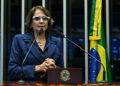 Senadora Damares Alves (Republicanos-DF) em discurso à tribuna.