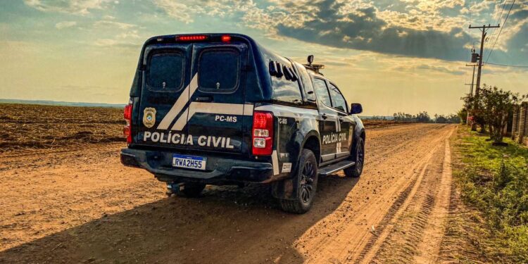 Em Coxim, Polícia Civil prende suspeito com mandado de prisão preventiva por descumprimento de medida protetiva de urgência