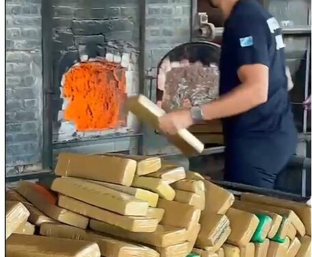 Polícia Civil incinera cerca de 3,6 toneladas de maconha que foram apreendidas em Rio Negro