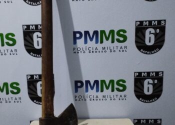 Polícia Militar Detém Homem Que Danificou Parte da Residência com Machado em Corumbá
