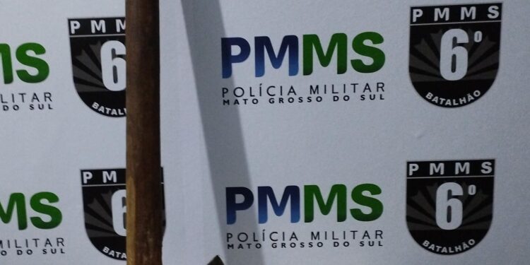 Polícia Militar Detém Homem Que Danificou Parte da Residência com Machado em Corumbá