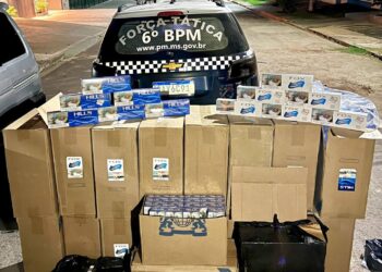 Polícia Militar apreende carga de cigarros contrabandeados em Corumbá