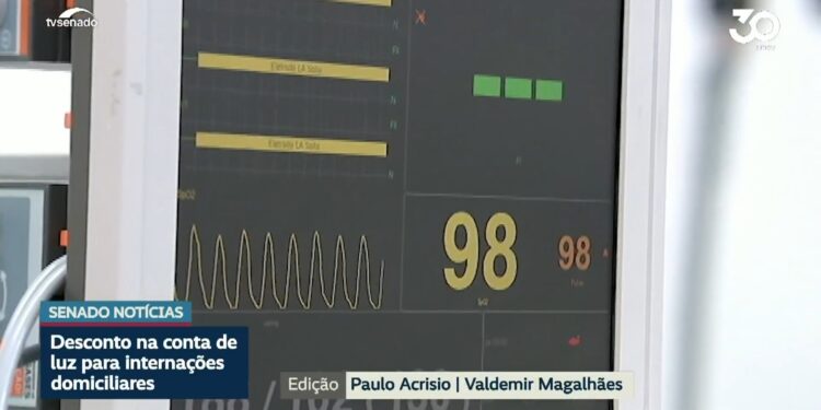 Projeto prevê desconto na conta de luz de pacientes em internação domiciliar