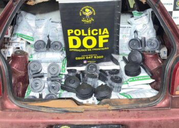 DOF intercepta comboio ilegal com armas e drogas em Dourados